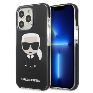 Karl Lagerfeld iPhone 13 Pro Case Cover Iconic Karl Black