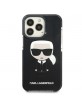 Karl Lagerfeld iPhone 13 Pro Hülle Case Ikonik Karl Schwarz