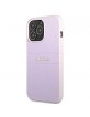 Guess iPhone 13 Pro Case Cover Saffiano Stripe Purple