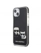 Karl Lagerfeld iPhone 13 Case Cover Karl & Choupette Black