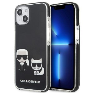 Karl Lagerfeld iPhone 13 mini Hülle Case Karl & Choupette Schwarz