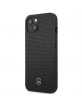 Mercedes iPhone 13 case cover perforated real leather black