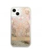 Guess iPhone 13 Hülle Case Paisley Liquid Glitter Gold
