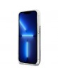 Guess iPhone 13 Pro Max Hülle Case Flower Liquid Glitter Blau