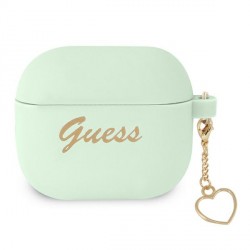 Guess AirPods 3 Case Silicone Charm Heart Collection Green