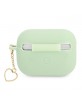 Guess AirPods Pro Case Silicone Charm Heart Collection Green
