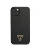 Guess iPhone 13 Case Cover Silicone Triangle Logo Black