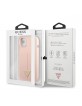 Guess iPhone 13 Hülle Case Cover Silikon Dreieck Logo Rosa