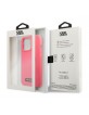 Karl Lagerfeld iPhone 13 Pro Hülle Case Silicon Plaque Fuchsia