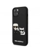Karl Lagerfeld iPhone 13 mini Case Cover Silicon Karl / Choupette 3D Black