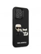 Karl Lagerfeld iPhone 13 Pro Max Case Silicon Karl / Choupette 3D Black