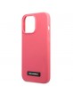 Karl Lagerfeld iPhone 13 Pro Max Hülle Case Silicon Plaque Fuchsia