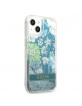 Guess iPhone 13 mini Case Cover Flower Liquid Glitter Green