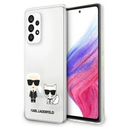 Karl Lagerfeld Samsung A53 5G A536 Cover Case Karl & Choupette Transparent