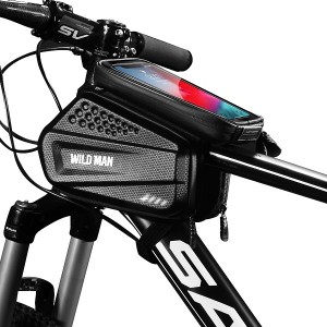 WildMan bicycle holder XXL ES6 frame bag case / black