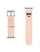 Karl Lagerfeld Strap Apple Watch 42 / 44 / 45mm Silicone Choupette Pink