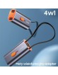 USAMS Adapter 4w1 2xUSB-C / USB-C USB-A/ USB-C Lightning 60W Steel