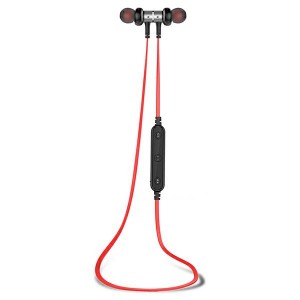 AWEI Bluetooth Sport Stereokopfhörer Magnetisch Schwarz / Rot