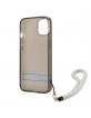 Guess iPhone 13 mini Case Cover Translucent Stap Black
