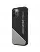 AMG iPhone 12 / 12 Pro Hülle Case Silikon Two Tones Grau Schwarz