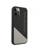 AMG iPhone 12 / 12 Pro Case Cover Silicone Two Tones Gray Black