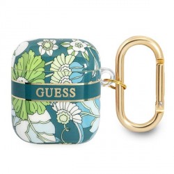 Guess AirPods 1 / 2 Case Flower Strap Collection Green