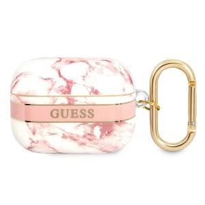 Guess AirPods Pro Case Marble Strap Collection Pink