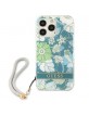 Guess iPhone 13 Pro Hülle Case Blume Strap Kollektion Grün