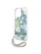 Guess iPhone 13 Pro Case Cover Flower Strap Collection Green