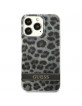 Guess iPhone 13 Pro Cover Case Leopard Collection Grey