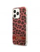 Guess iPhone 13 Pro Case Cover Leopard Collection Red