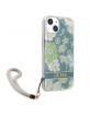 Guess iPhone 13 Case Cover Flower Strap Collection Green