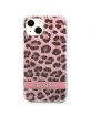 Guess iPhone 13 Cover Case Leopard Collection Pink