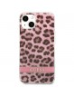 Guess iPhone 13 mini Hülle Case Leopard Kollektion Rosa
