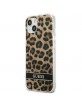 Guess iPhone 13 mini Cover Case Leopard Collection Brown