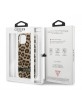 Guess iPhone 13 mini Hülle Case Leopard Kollektion Braun
