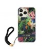Guess iPhone 13 Pro Max Case Cover Flower Strap Collection Blue