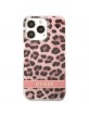 Guess iPhone 13 Pro Max Case Cover Leopard Collection Pink