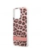 Guess iPhone 13 Pro Max Case Cover Leopard Collection Pink