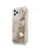 Guess iPhone 11 Pro Hülle Case Glitter Charms Gold