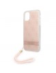 Guess iPhone 11 Case Cover 4G Print Strap Pink