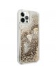 Guess iPhone 12 / 12 Pro Hülle Case Glitter Charms Gold