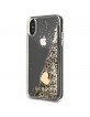 Guess iPhone X / Xs Hülle Case Glitter Charms Gold