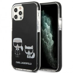 Karl Lagerfeld iPhone 12 / 12 Pro Cover Case Karl & Choupette Black
