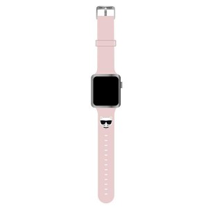 Karl Lagerfeld Armband Apple Watch 38 / 40 / 41mm Silicone Choupette Rosa