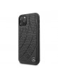 Mercedes iPhone 11 Pro case cover genuine leather Bow Line black