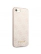 Guess iPhone SE 2022 / 2020 / 8 / 7 Case 4G Metal Gold Logo Pink