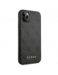 Guess iPhone 11 Pro Max Case 4G Metal Gold Logo Grey