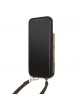 Guess iPhone 12 / 12 Pro Hülle Tasche 4G Crossbody Cardslot Braun
