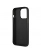 Guess iPhone 13 Pro Case Saffiano 4G Small Metal Logo Black